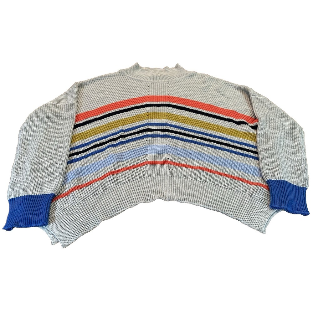 Foil Womens Pullover 100% Cotton Striped Sweater Size XS